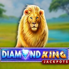 Diamond King Jackpots by SpinPlay Games, showcased at thorfortunecasinoo.com – game logo